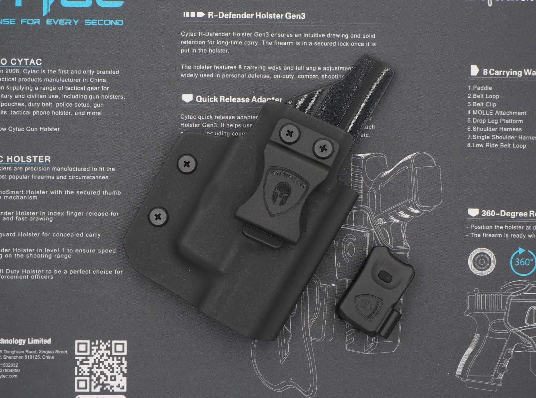 ไฟฉาย Warriorland SL-1 + ซองพกใน Kydex 🔺ไฟฉาย ผลิตจาก Polymer เกรดคุณภาพ 🔺ออกแบบให้ทนทานต่อแรงรีคอยด์ได้ 🔺ความสว่าง 150 Lumens 🔺ระยะส่องสว่าง 100 m. 🔺 มาตรฐานกันน้ำ IPX4 🔺 ปุ่มใช้งานได้ทั้งด้าน ซ้าย-ขวา