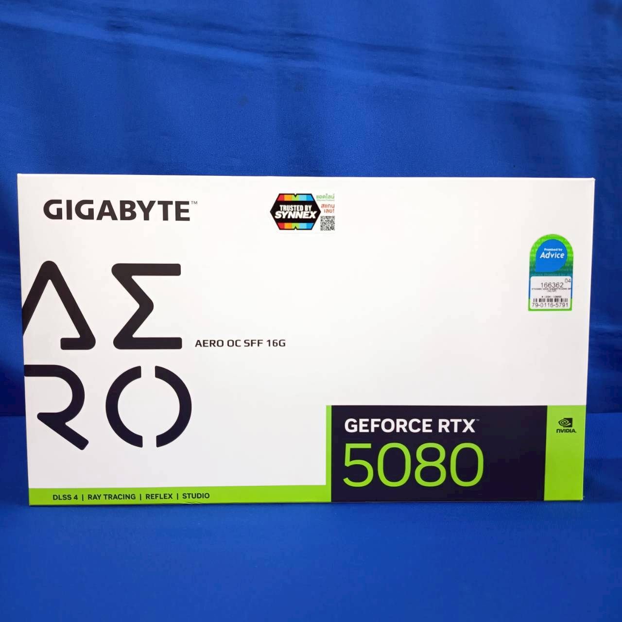 RTX 5080 Gigabyte AERO OC 16GB GDDR7 16GB 256bit นอนกล่อง 2 เดือน ประกัน Advice 27/8/2028