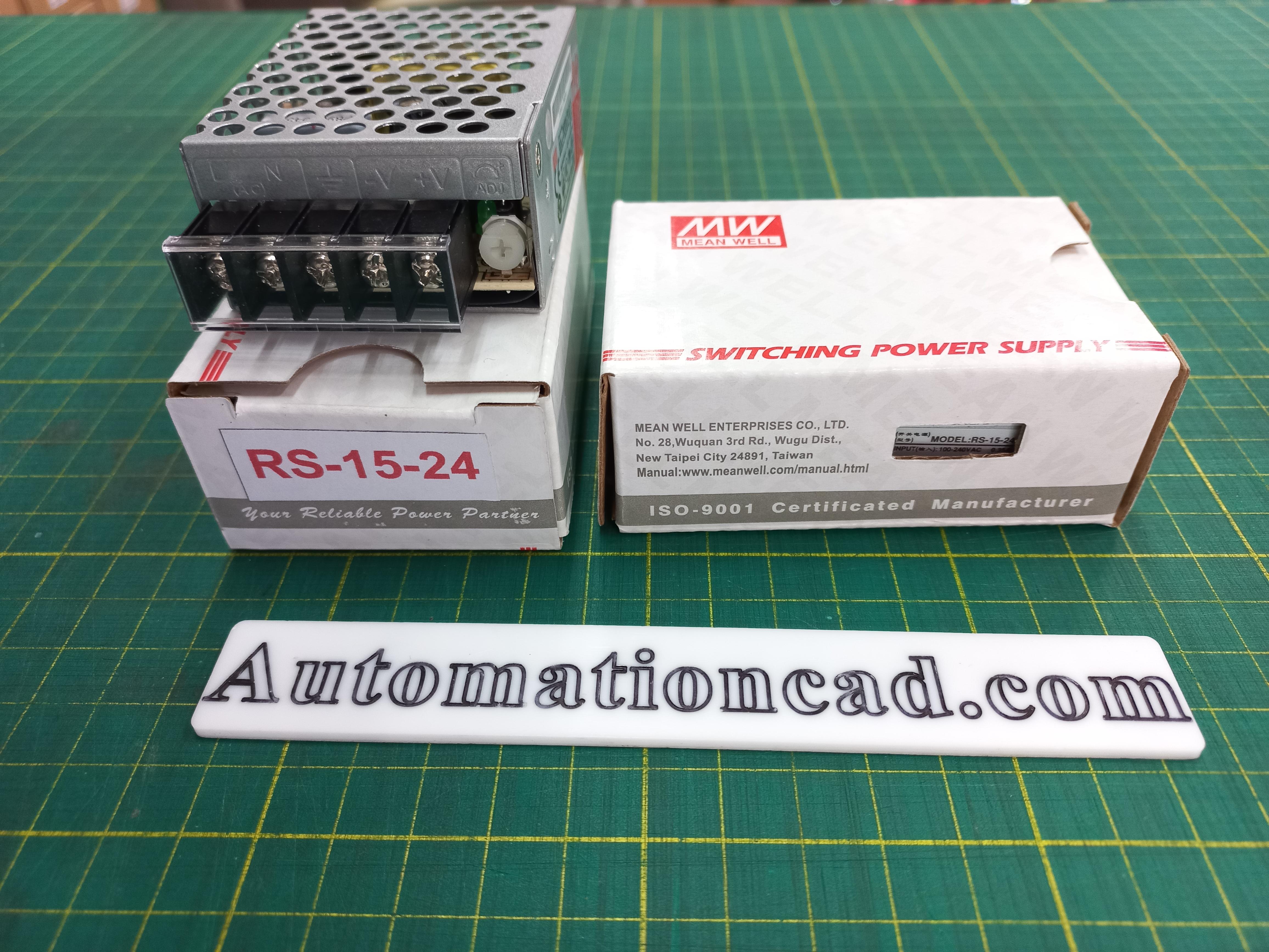 POWER SUPPLY 24VDC 15W MEANWELL พาวเวอร์ซัพพลาย 0.6A 24VDC