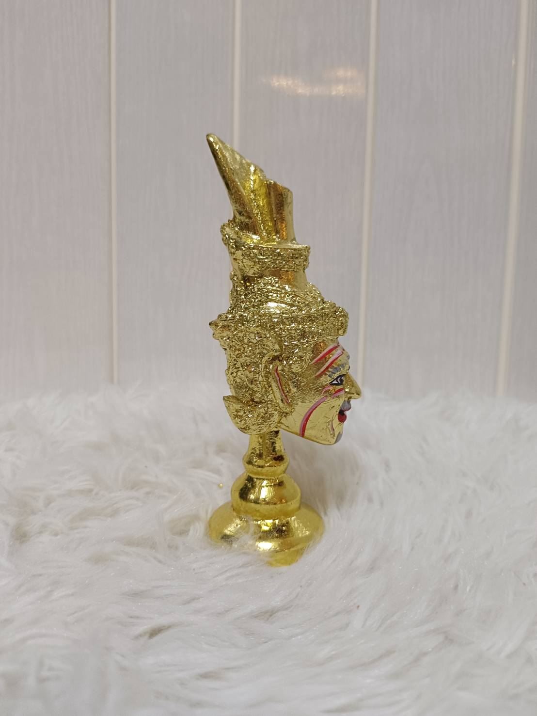 เศียรครู พ่อแก่ บรมครู ขนาดจิ๋ว ตั้งหน้ารถ พร้อมฐานปิดทอง