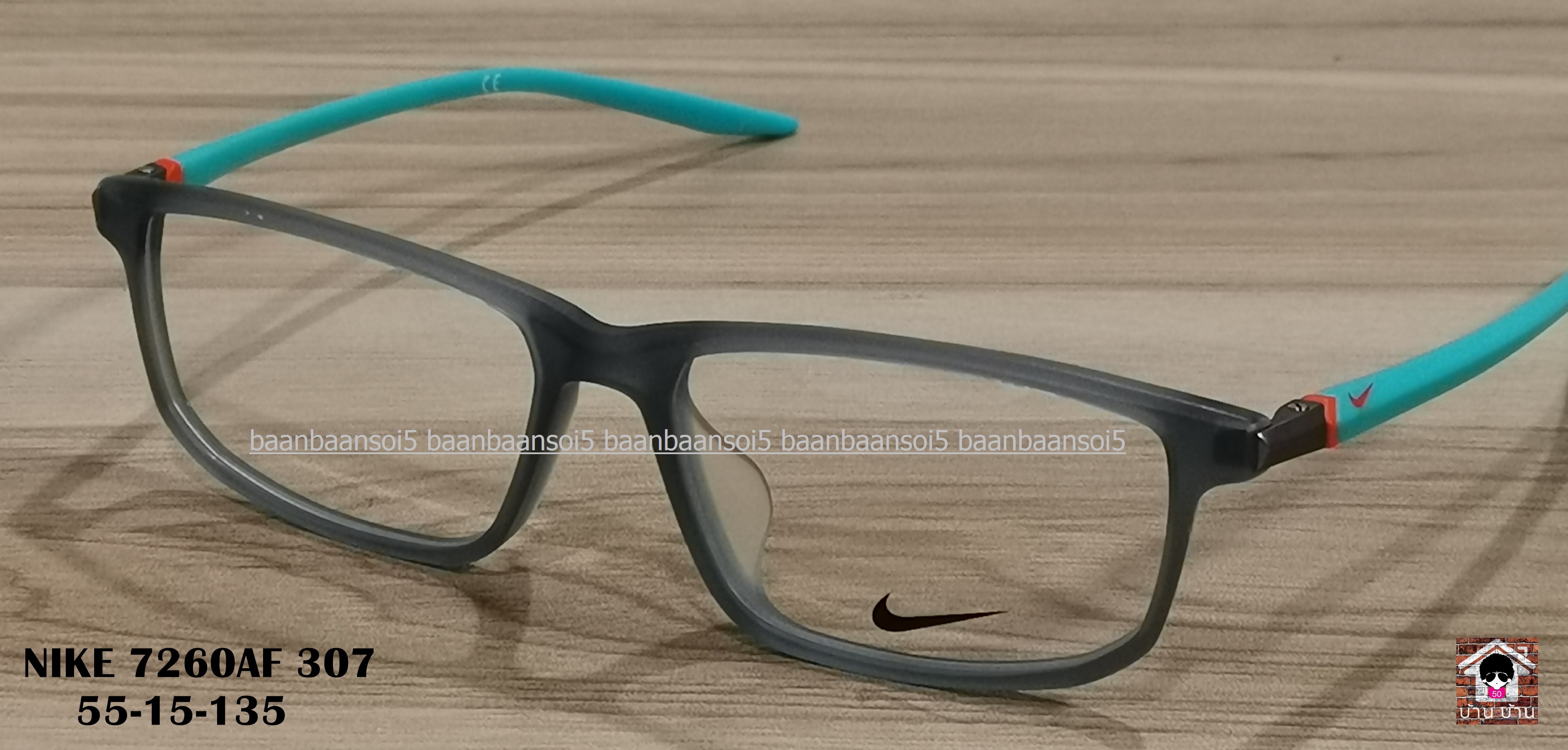 NIKE 7260AF 307 โปรโมชั่น พร้อมเลนส์ มัลติโค๊ต HOYA 4,200 บาท