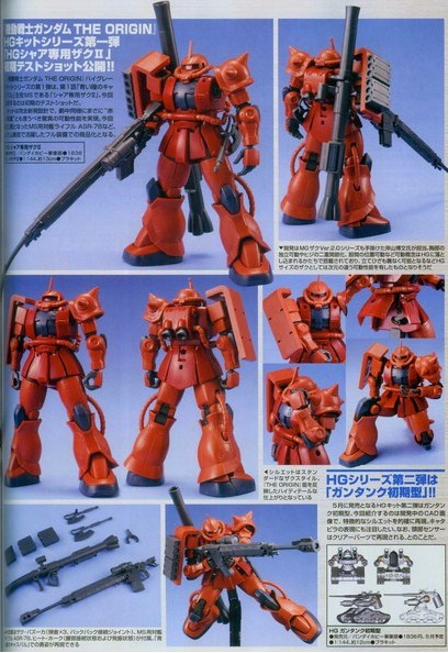 HG 1/144 CHAR'S ZAKUⅡ [Gundam The Original][BANDAI]