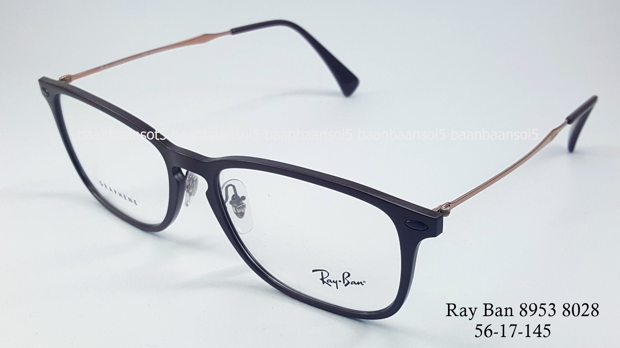 Rayban RX 8953 8028 โปรโมชั่น กรอบแว่นตาพร้อมเลนส์ HOYA ราคา 5,700 บาท