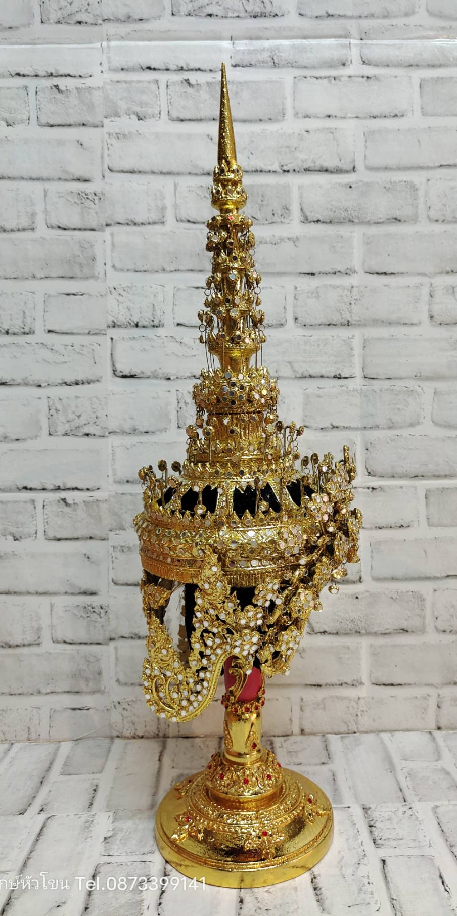 ชฎานาง ขนาดสวมหัว ประดับกระจก