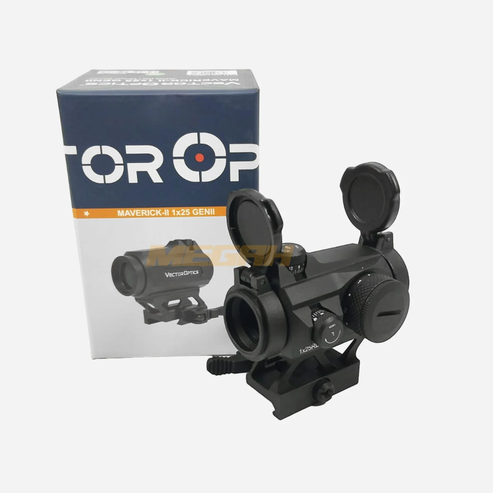 New. Red Dot Maverick-II 1x25 - Vector Optics วัสดุ แข็งแรงทนทาน ต่อทุกสภาพอากาศ กันละอองน้ำได้ในระดับหนึ่ง รูปร่างกระทัดรัด ทนแรงรีคอยน์ได้ดี เป้าเล็ง 3MOA หน้าเลนส์ 25mm เป้าเล็งสามารถปรับความสว่างของเป้าได้ 11ระดับ ใช้ถ่าน CR2032 1ก้อน ขอล๊อคปลดไวติดตั