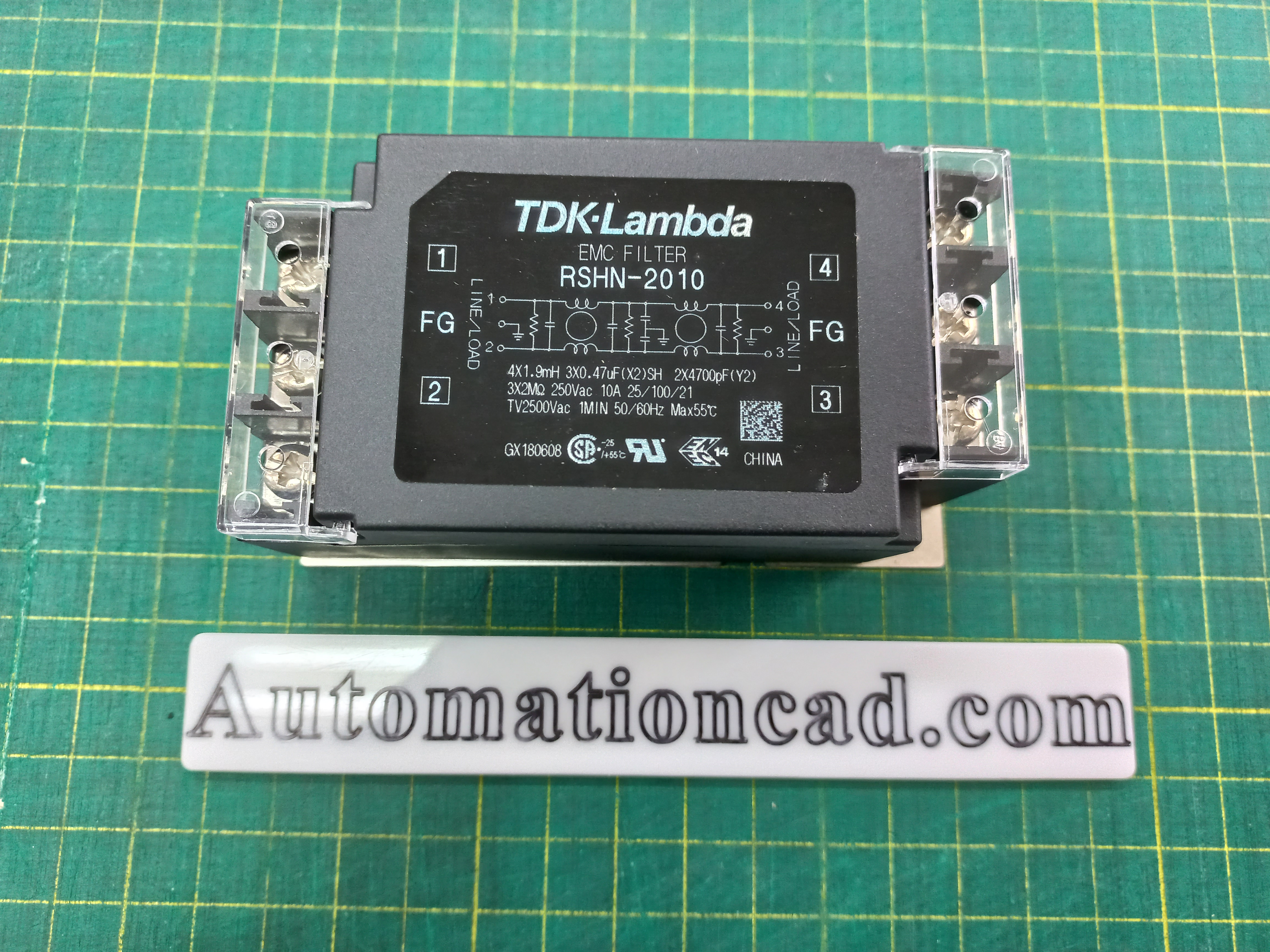 NOISE FILTER TDK-Lambda รุ่น RSHN-2010 10A 250VAC 50/60Hz