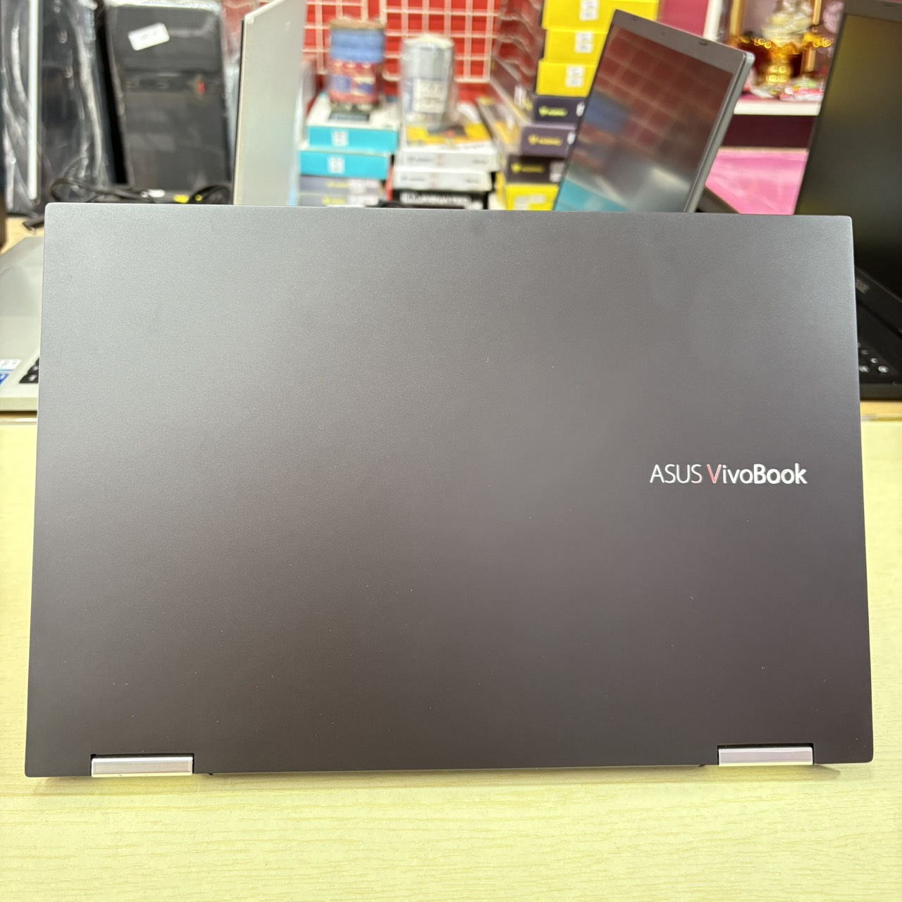 ASUS VIVOBOOOK FLIP 14 TP470EA-EC301WS สภาพเครื่อง 85% ติดฟิล์มกันรอยหน้าจอแล้ว ( 2 IN 1 ฝาพับ 360 องศา หน้าจอ Touch Screen + ปากกา )