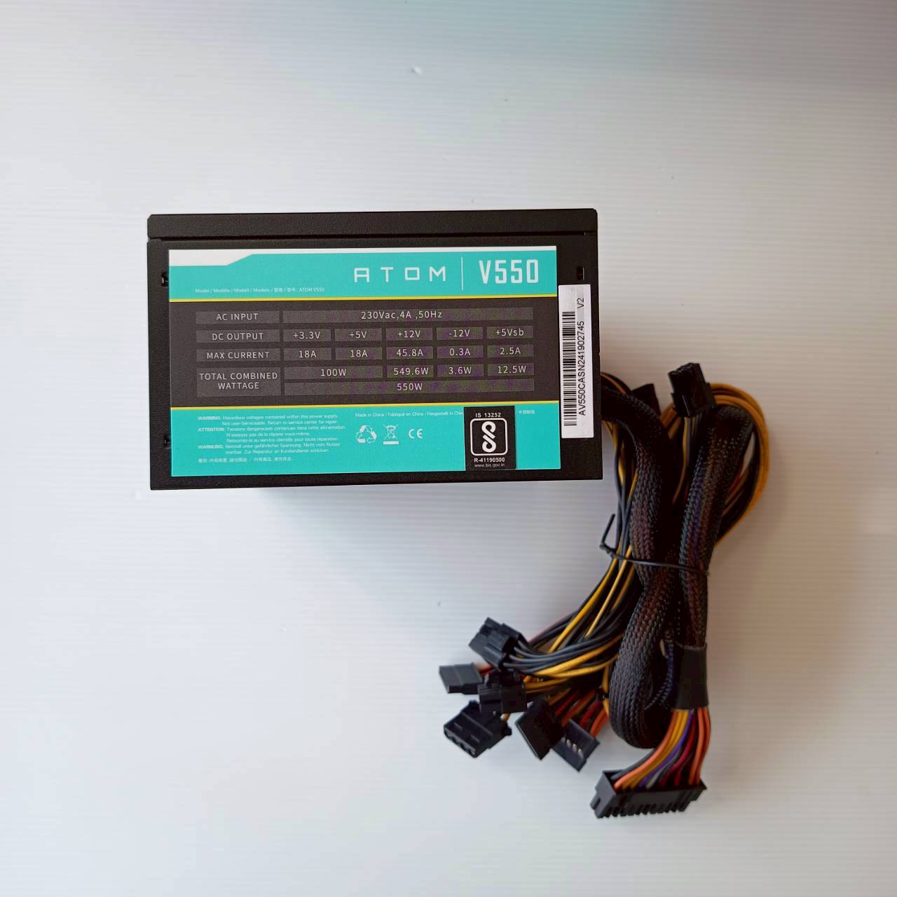 PSU ANTEC ATOM V550 (FULL) ประกัน Advice 18/1/2027