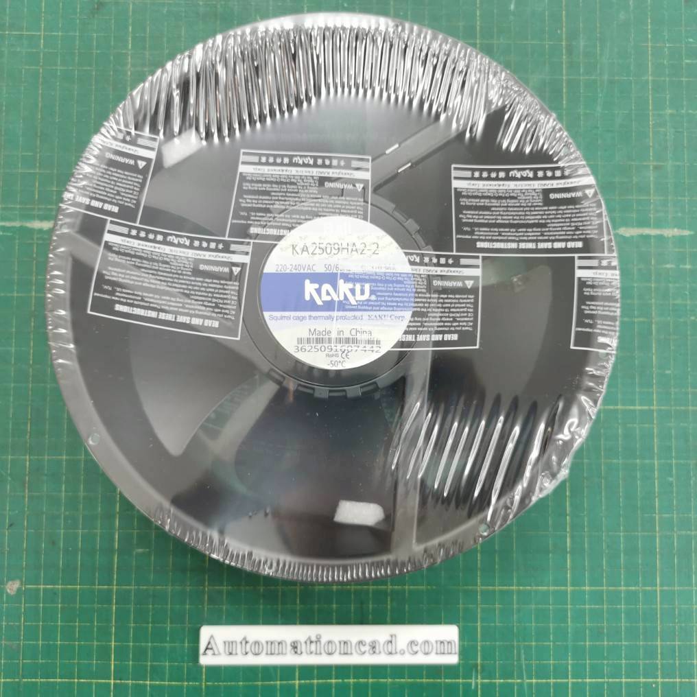 พัดลมระบายอากาศ KAKU ขนาด 10 นิ้ว 220VAC ลูกปืนแบบ Ball - KA2509HA2-2 PLUG 220VAC