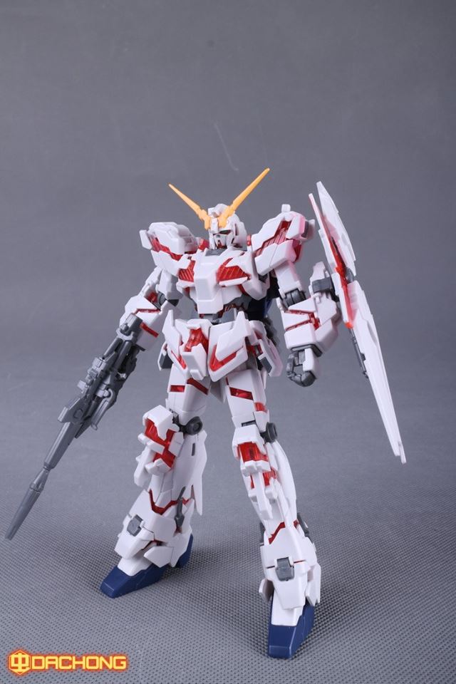 HGUC 1/144 Unicorn Gundam Destroyer Mode +ฐาน Unicorn Head + ปืนกล [โมจีนDABAN]