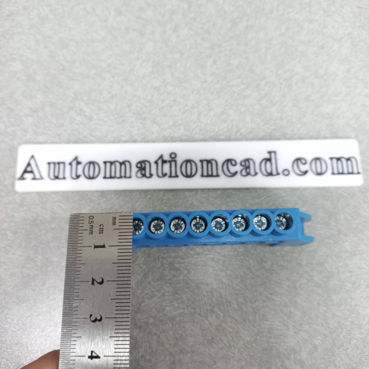 BAR กระจายไฟฟ้า 1 แถว 8 ช่อง แบบเกาะราง BAR GROUND บาร์กราวด์