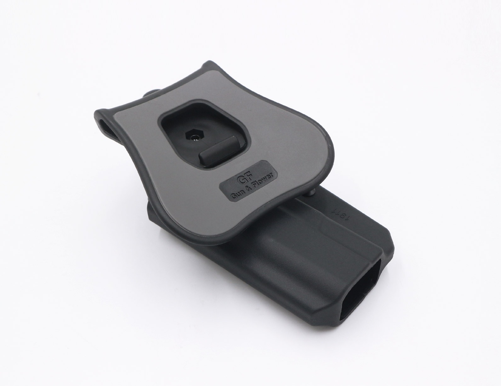 New. ซองพกนอก ปลดล็อคนิ้วโป้ง รุ่น COLT 1911 ( 5 " ) ( Gun&Flower Thumb Release Holster ) 💥 ผลิตจากวัสดุ Nylon PA66 เกรดคุณภาพ แข็งแรงทนทาน 💥 ออกแบบให้ปลดล็อคนิ้วโป้ง ใช้งานง่ายเป็นธรรมชาติ และปลอดภัยยิ่งขึ้น 💥 ซองออกแบบให้สาม