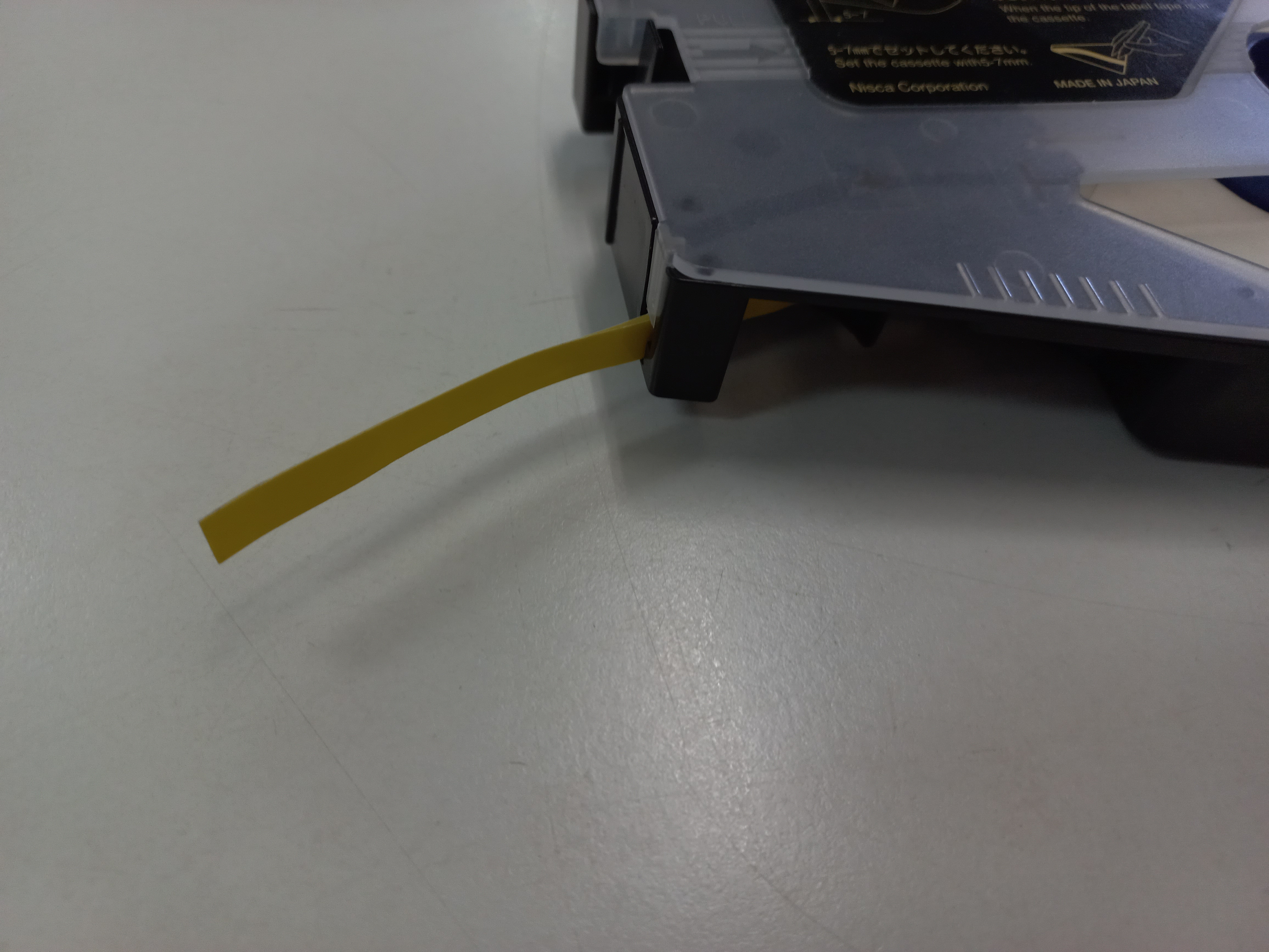 สติ๊กเกอร์ Label 6mm. Yellow เครื่องพิมพ์ CANON รุ่น MK1500 MK2600 M-1std 3476A026