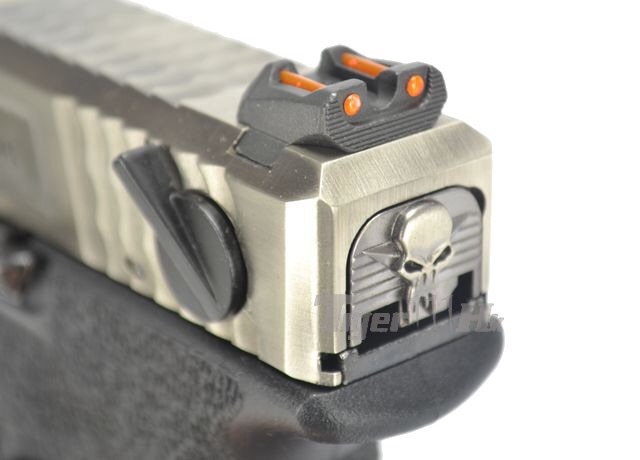 Glock35 T3 Gen4 สไลด์เงิน ท่อทอง เฟรมดำ WE
