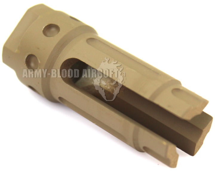 Knight's Armament QDC CQB Barrel Extension KAC 556 QDC CQB Airsoft Dummy Quick Detach Suppressor (CQB Length,DE)
