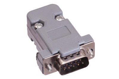 คอนเนคเตอร์ DB9 ตัวผู้ หัวคอนเนคเตอร์ เปลือกพลาสติก 9 Pins Connector