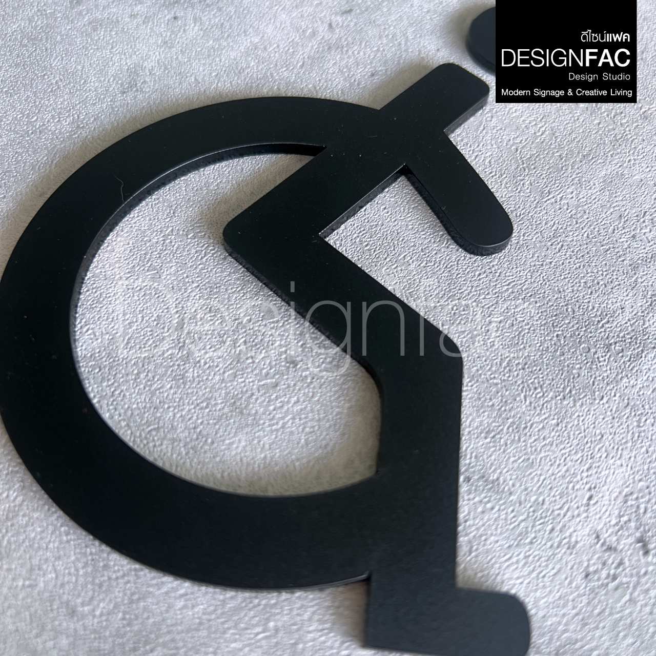 ป้ายสัญลักษณ์ห้องน้ำคนพิการ สวยหรูหรา ป้ายห้องนำ้อะคริลิคสวยๆ ป้ายห้องน้ำโมเดิร์น มินิมอล