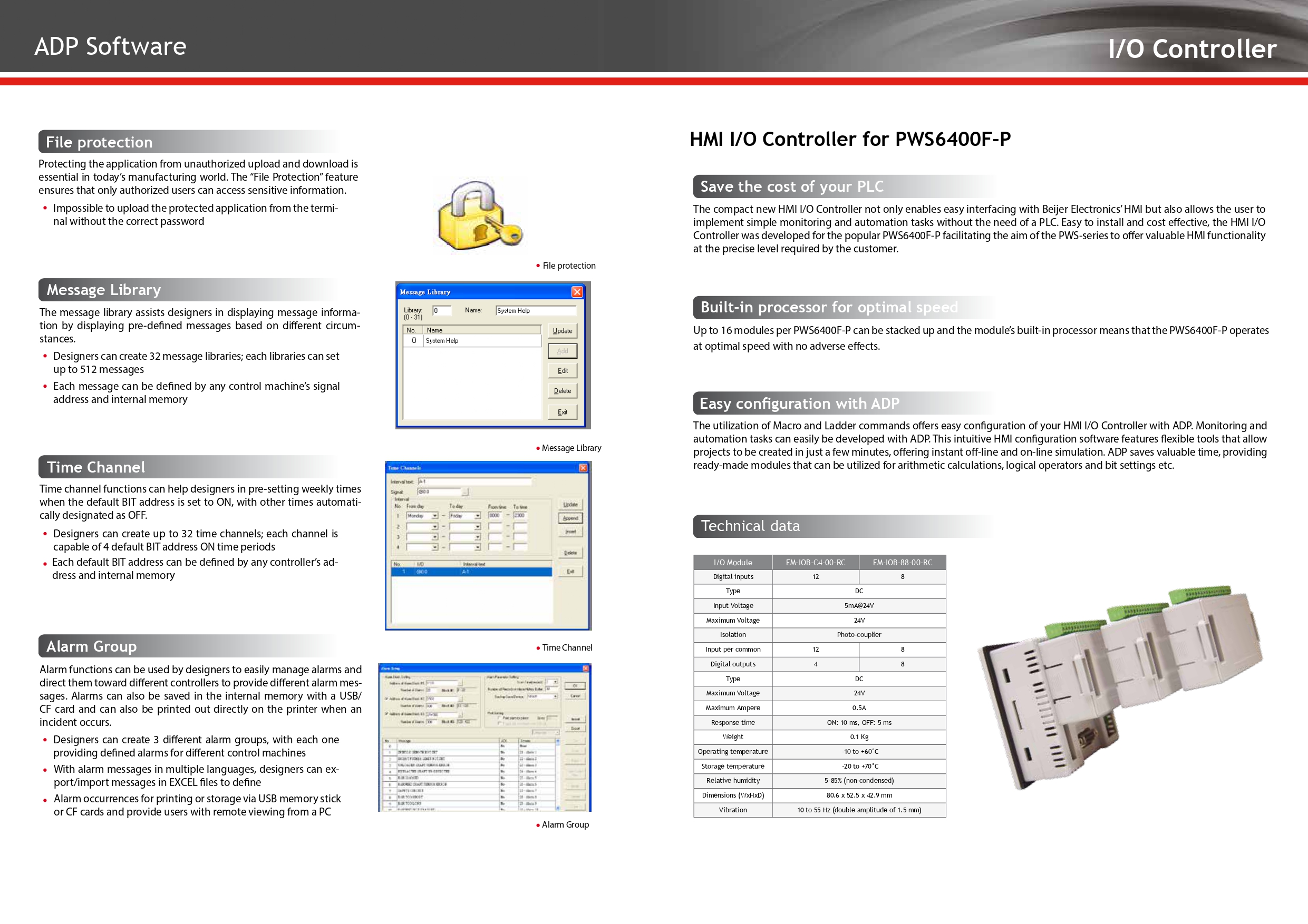 จอ HITECH(Beijer) รุ่น PWS6A00T-N หน้าจอ 10.4 นิ้ว LCD TOUCH SCREEN