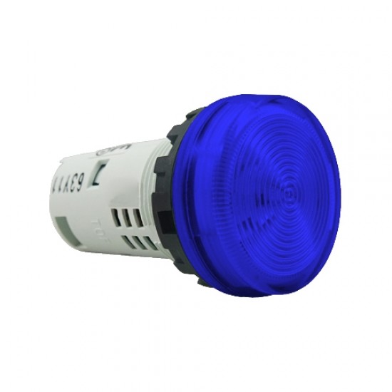 ไพลอตแลมป์ IDEC สีฟ้า รู 22 mm Pilot Lamp ไฟ 220 VAC