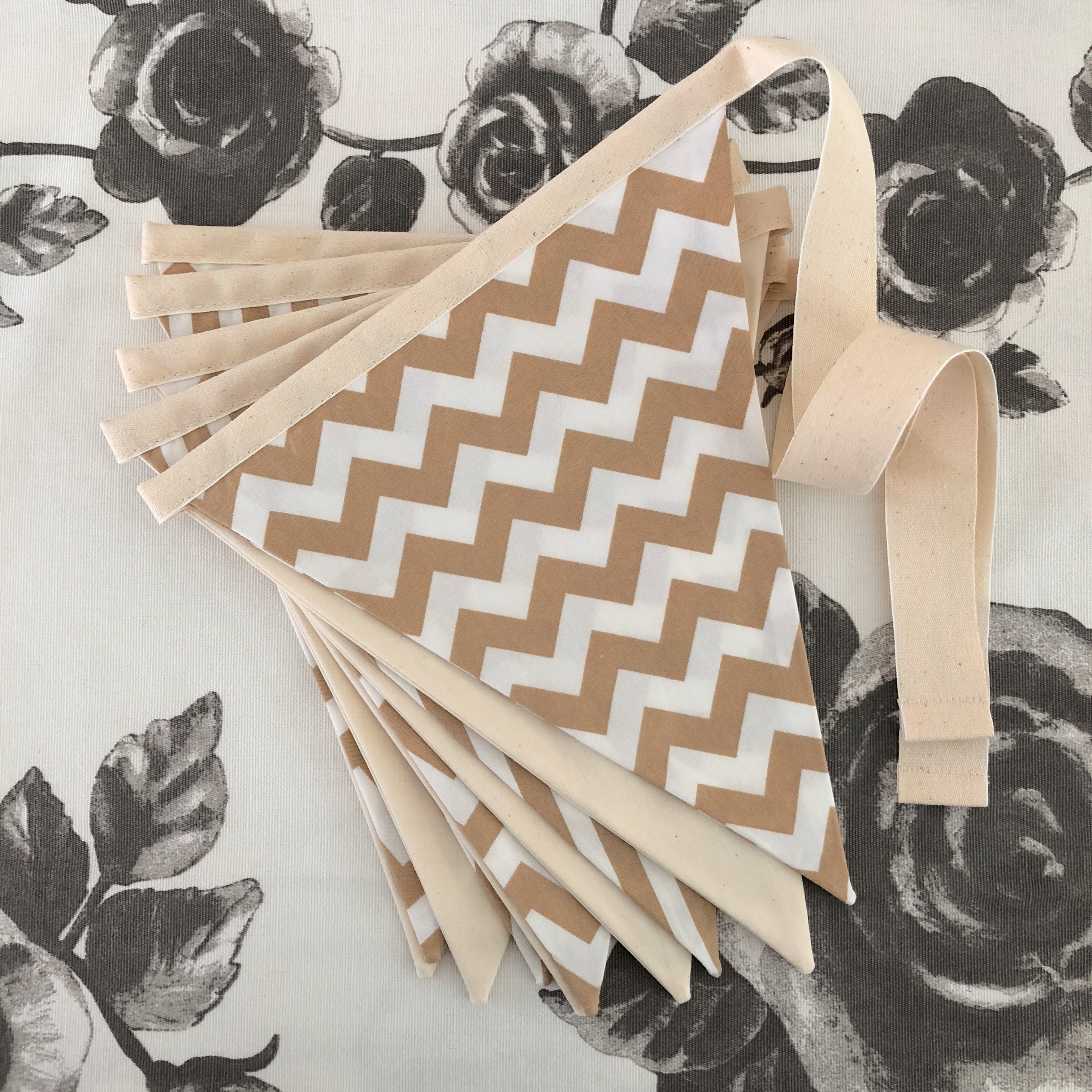 ธงผ้าสีพาสเทล วินเทจ ผ้าคอตตอนชนิด100%