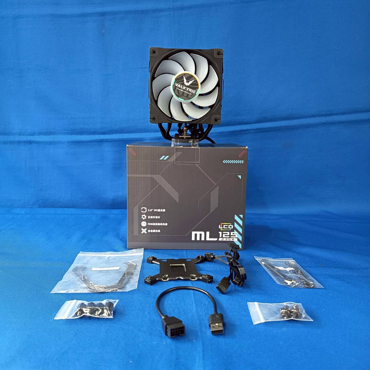 CPU COOLER VALKYRIE ML 125 235W IPS Screen ARGB ประกัน 2 เดือน