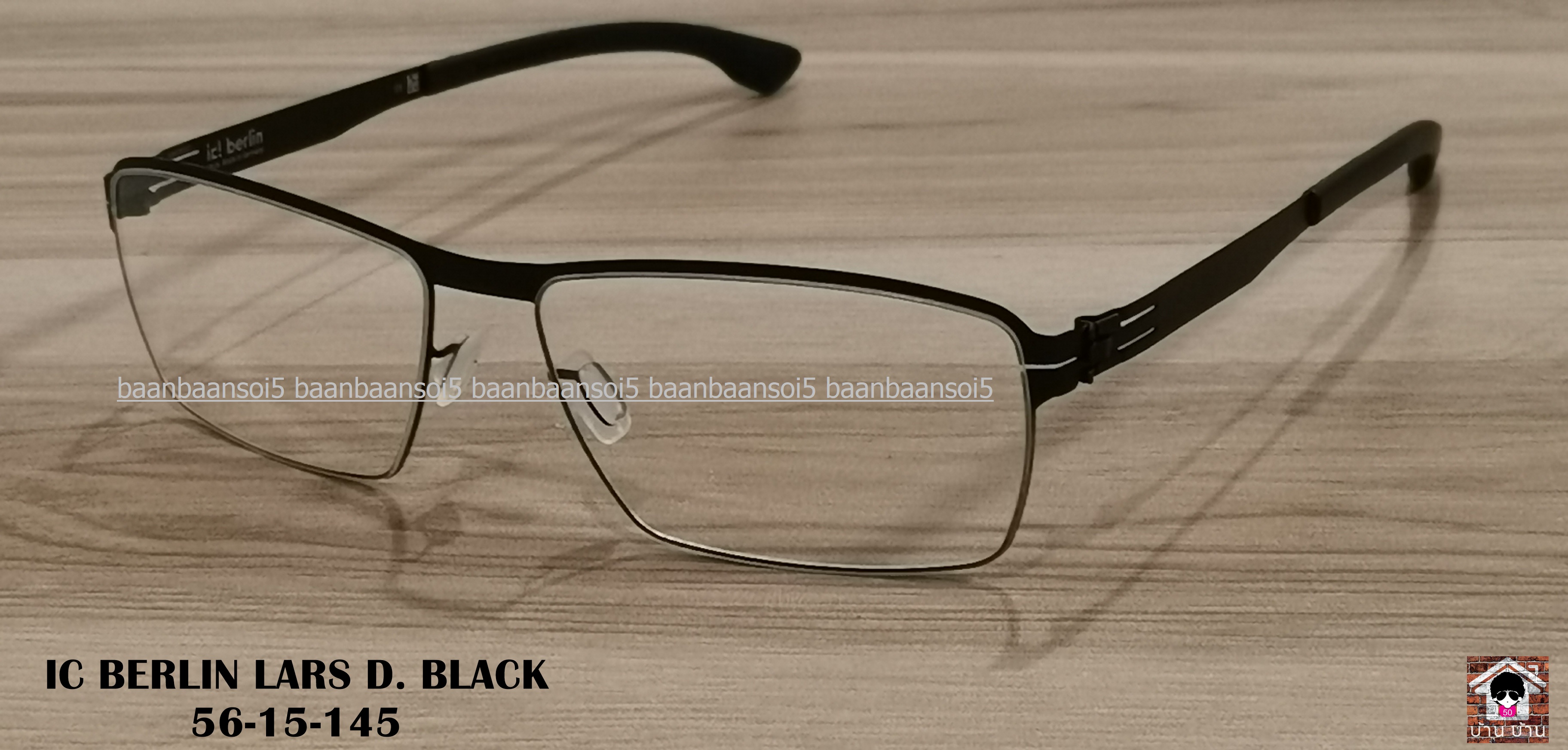 IC! BERLIN LARS D. BLACK โปรโมชั่น พร้อมเลนส์เปลี่ยนสี Hoya Sensity ราคา 18,900 บาท