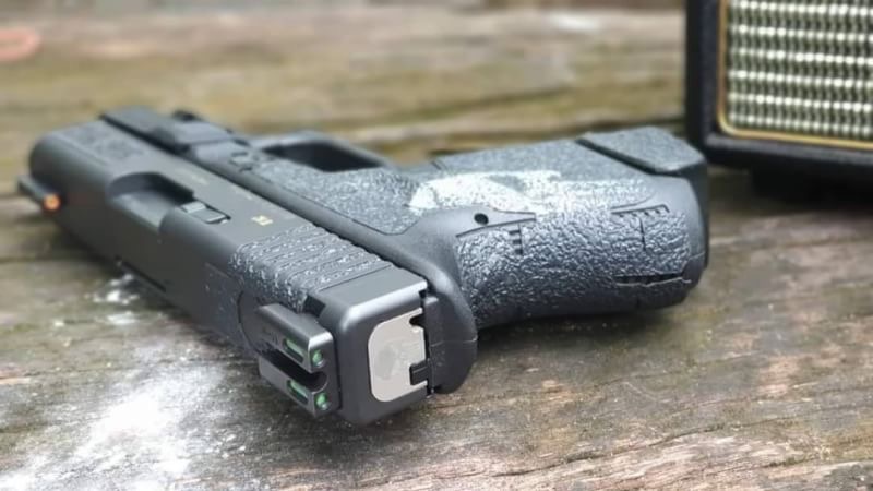 ศูนย์หน้า-หลังไฟเบอร์ออฟติด ปืนGlock (Glock Sights) ใส่ได้กับปืน Glock 17/18/19/22/23/24/26/27/33/34/35/38/39/45 หลอด Fiber optic มี2สี -สีแดง -สีเขียว