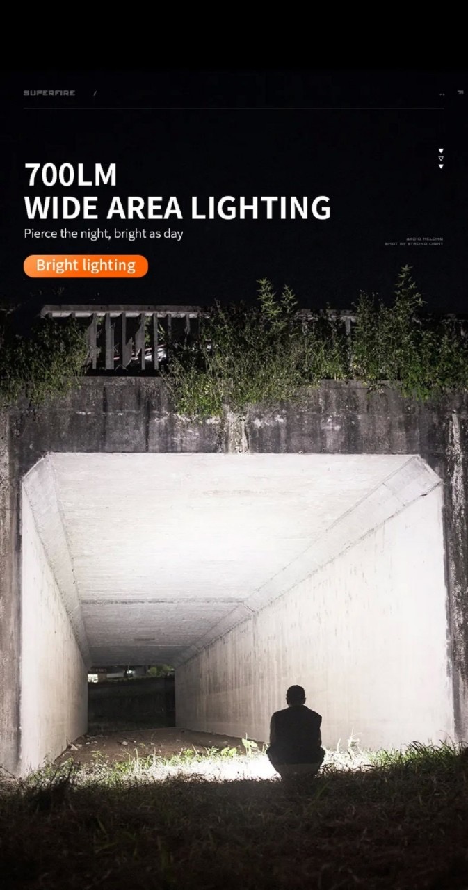 New. New.ไฟฉาย Supfire รุ่น F2-S 🔦 ตัวเรือนผลิตจาก 6061-T6 aviation aluminum 🔦 หลอด CREE XPE LED 15W 🔦 ความสว่างสูงสุด 700 Lumens 🔦 ระยะส่องสว่าง 220 เมตร 🔦 ใช้งานได้ยาวต่อเนื่องนาน 4 ชั่วโมง 🔦 ขนาดไฟฉาย 132