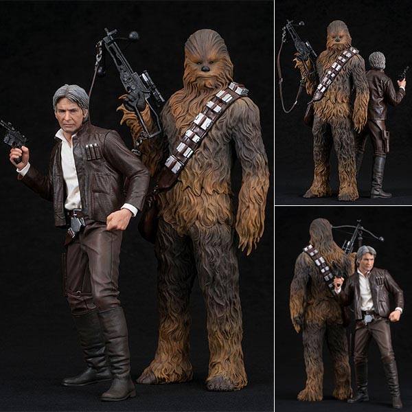 พร้อมส่ง ARTFX+ - Star Wars: The Force Awakens: Han Solo & Chewbacca 2Pack The Force Awakens 1/10 Easy Assembly Kit