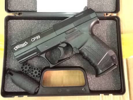 New.UMAREX WALTHER CP99 co2. เบอร์1 สีดำ สีเงิน ราคาพิเศษ