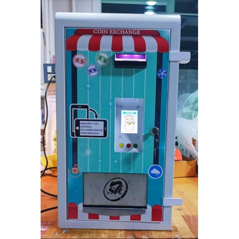 🇹🇭🌟เซตแพคคู่สุดคุ้มครบชุด🌟เครื่องแลกเหรียญ10มีหน้าจอ+เครื่องจำหน่ายสินค้า4แถว🎖️⭐⭐⭐⭐⭐ ✅พร้อมเริ่มธุรกิจหารายได้ทันที