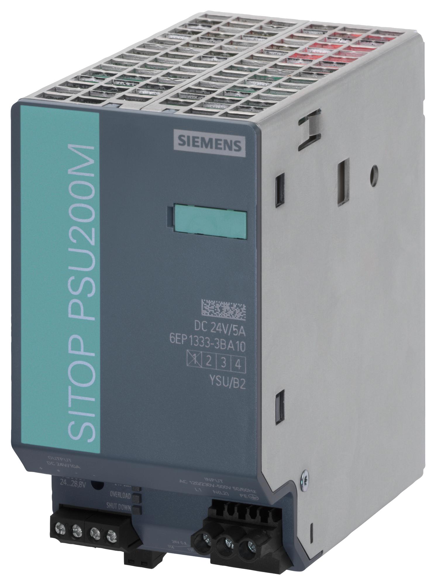 POWER SUPPLY SIEMENS พาวเวอร์ซัพพลาย 120W 5A 24VDC SITOP PSU200M