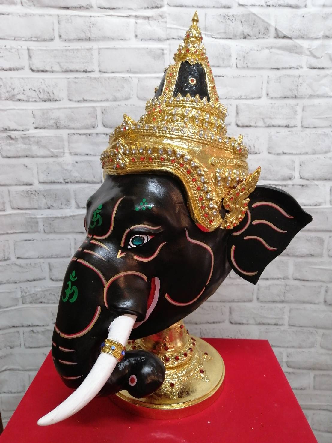 พระพิฆเนศ ขนาดครอบ (สีดำ)