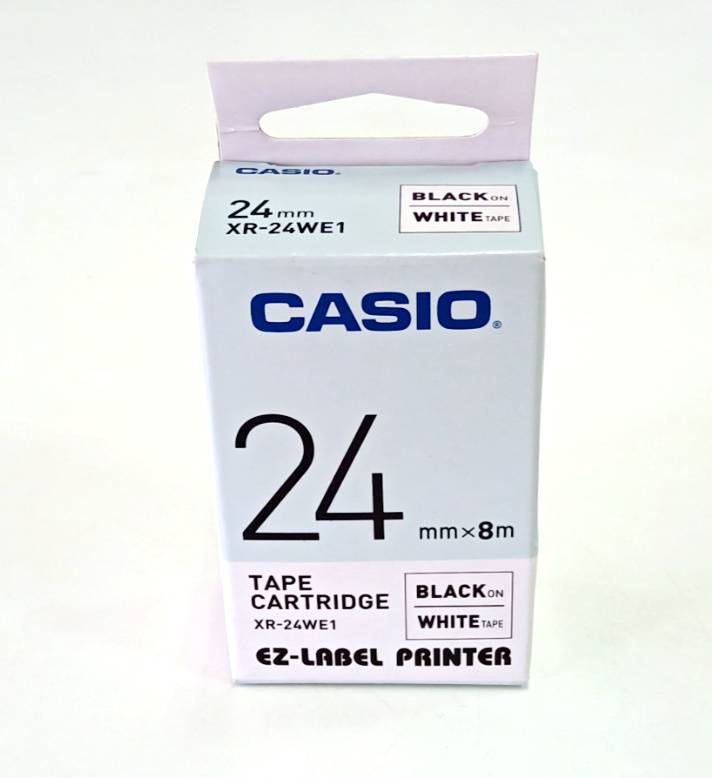 EZ-LABEL CASIO 24mm. สำหรับ เครื่องพิมพ์ฉลาก KL-Series CASIO PRINTER LABEL