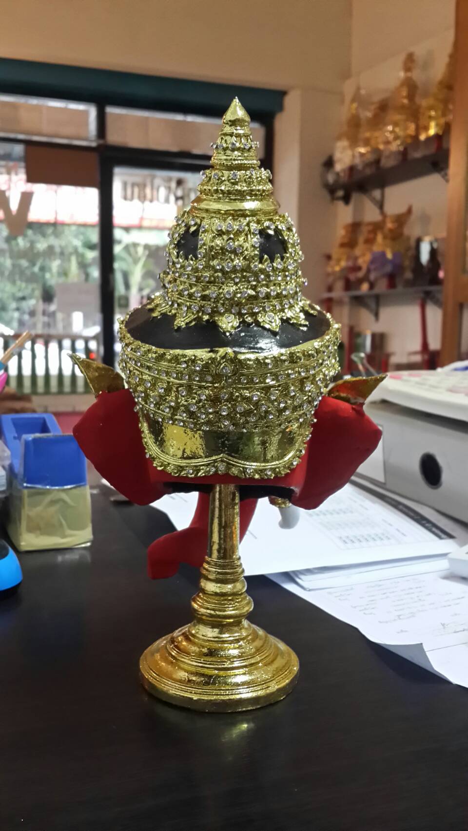 พระพิฆเนศ (สีแดง) จัมโบ้ พรีเมี่ยม