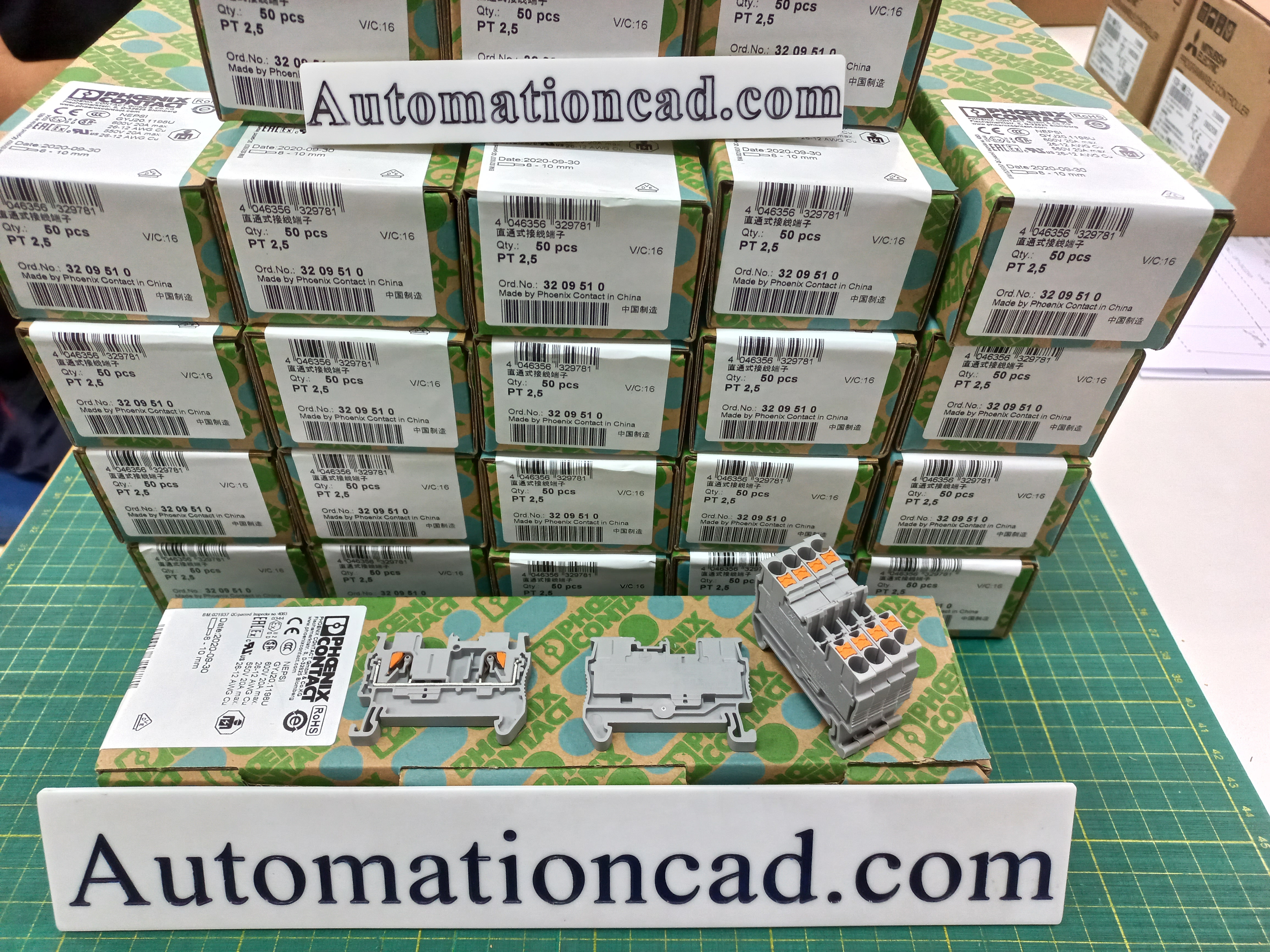 TERMINAL PT2.5 เทอร์มินอล PHOENIX CONTACT 3209510 สำหรับสายไฟขนาด 0.14 mm² - 4 mm²