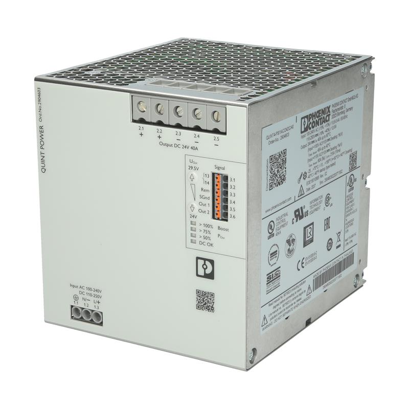 POWER SUPPLY QUINT4-PS/1AC/24DC/40 - 2904603 PHOENIX CONTACT พาวเวอร์ซัพพลาย 24VDC 40 A
