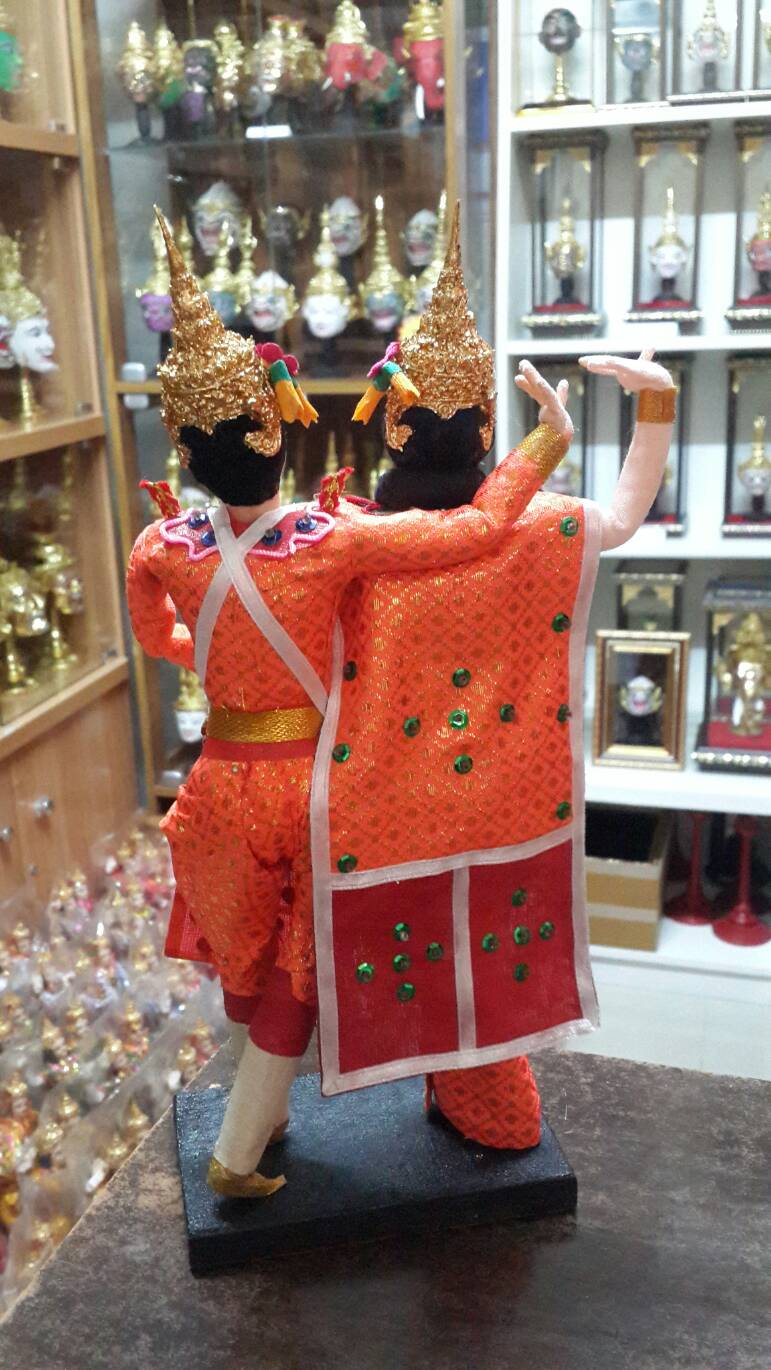 ตุ๊กตา นางรำคู่ พระนาง ขนาด 11 นิ้ว