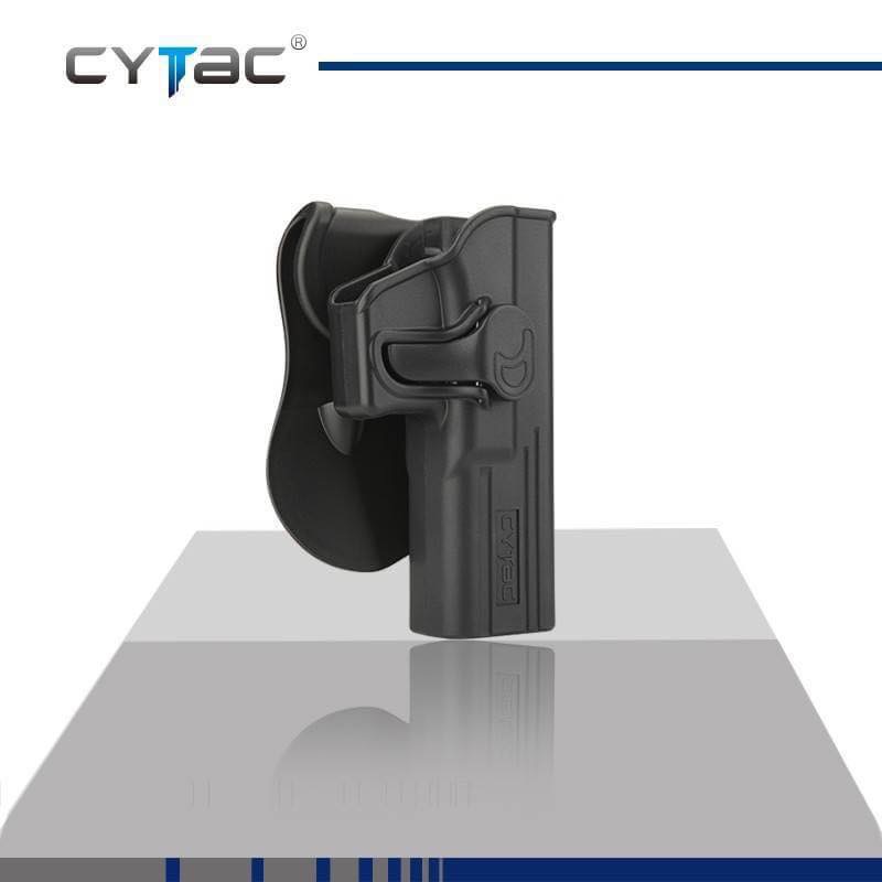 New.ซองปืน Cytac 🔰 ปลดไวด้วยนิ้วโป้ง 🔰 📌Sig p320sp 📌Glock17,22,31 📌Glock19,23,32 📌Glock43 📌บาเรตต้า 92f 🔰 ใน1ชุด มาพร้อมซองปืนที่สามารถปลดไวออกจากเพลตได้ และ ซองแม็คกาซีนเดี้ยว 1 ชุด 🔰
