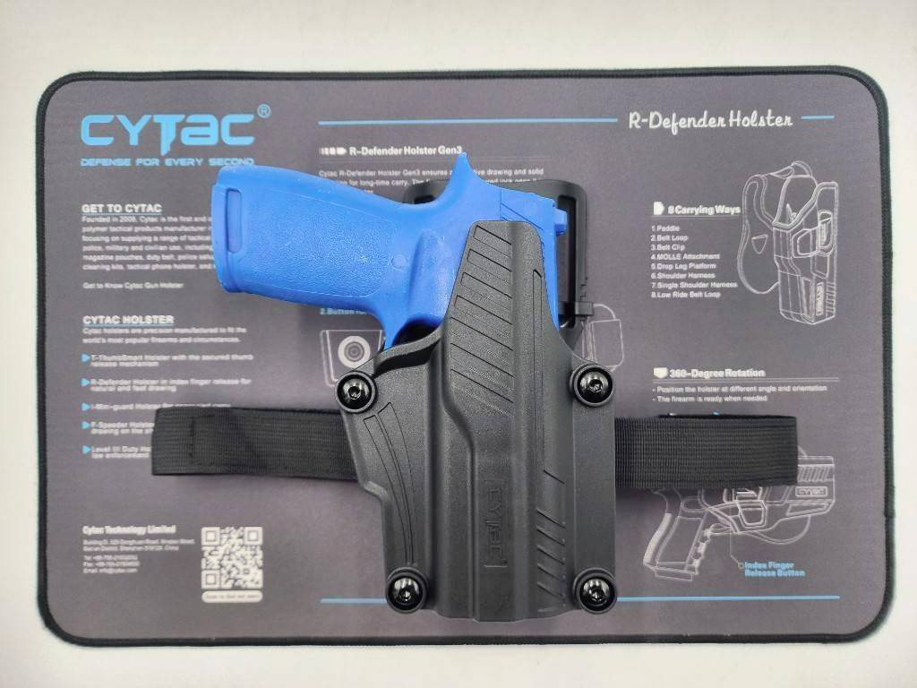 New.ซอง Megafit ปลดนิ้วโป้ง + เพลทลดต่ำ Cytac Cytac Mega-Fit Thumb Holster with Low Ride Belt Loop [ CY-TUHFSP5 ] ⚡️ซองปืนที่ออกแบบมาให้สามารถใช้งานได้หลากหลายรุ่น (ตามตารางแนบ) เช่น Glock , Sig Sauer, CZ , Beretta, Ruger , S&W, Walther, Colt, Taur