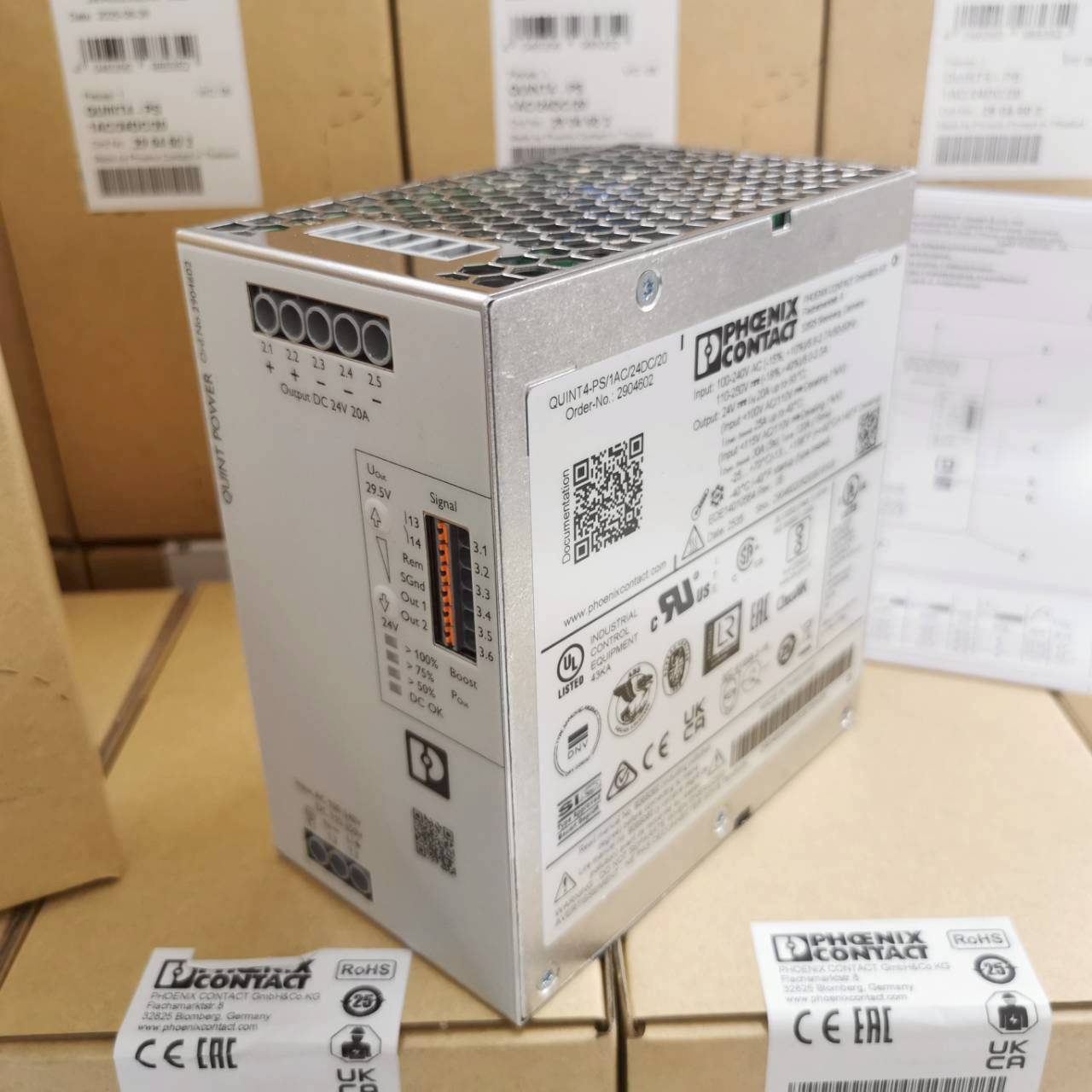 POWER SUPPLY QUINT4-PS/1AC/24DC/20 - 2904602 PHOENIX CONTACT พาว
