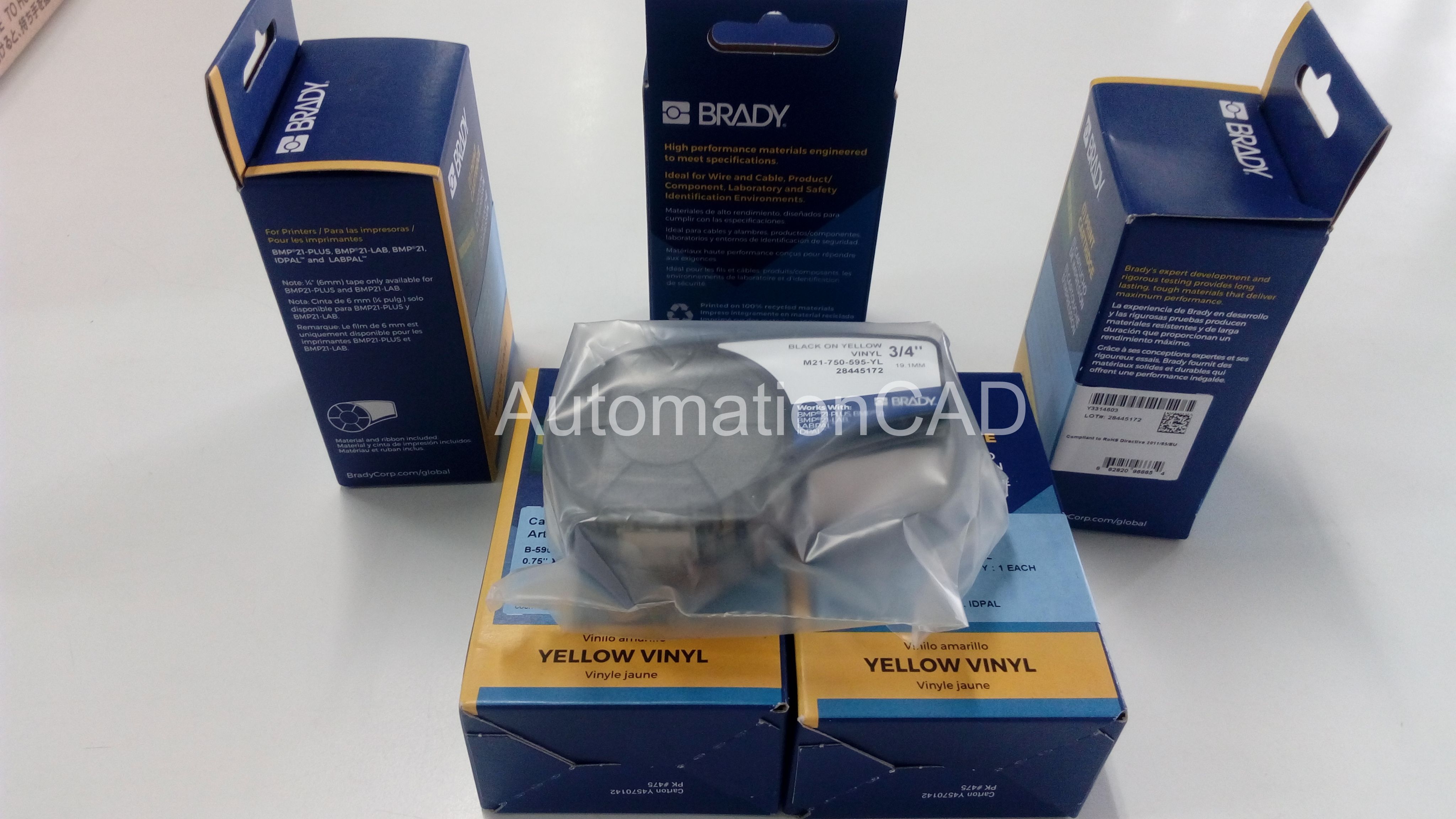 BRADY M21-750-595-YL สติ๊กเกอร์ BMP21-PLUS - BRADY LABEL PRINTER