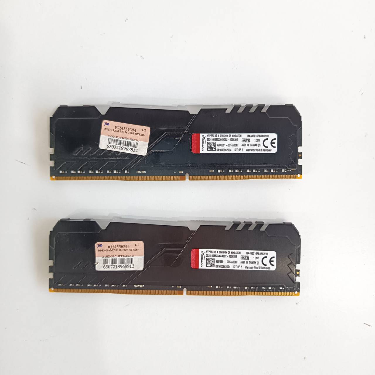 RAM PC DDR4 (3200) 16GB 8GBX2 FURY HYPER X RGB ประกัน J.I.B LT.