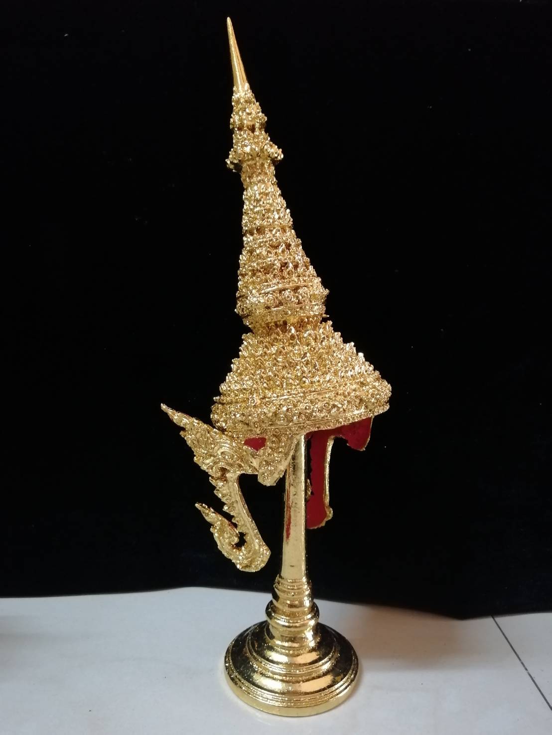 ชฎาพระ ขนาดจัมโบ้ 5 นิ้ว พร้อมฐานปิดทอง