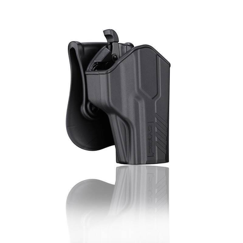 New.ซองปืน Cytac 🔰 ปลดไวด้วยนิ้วโป้ง 🔰 📌Sig p320sp 📌Glock17,22,31 📌Glock19,23,32 📌Glock43 📌บาเรตต้า 92f 🔰 ใน1ชุด มาพร้อมซองปืนที่สามารถปลดไวออกจากเพลตได้ และ ซองแม็คกาซีนเดี้ยว 1 ชุด 🔰