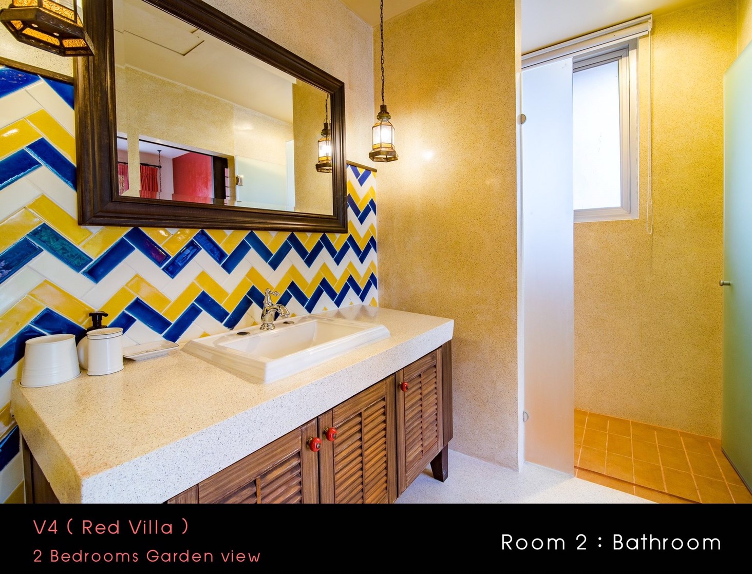 HR15022 บ้านพักหัวหิน บ้านทัศคานี บีช วิลล่า 4 ( Red 2Bed Garden View )