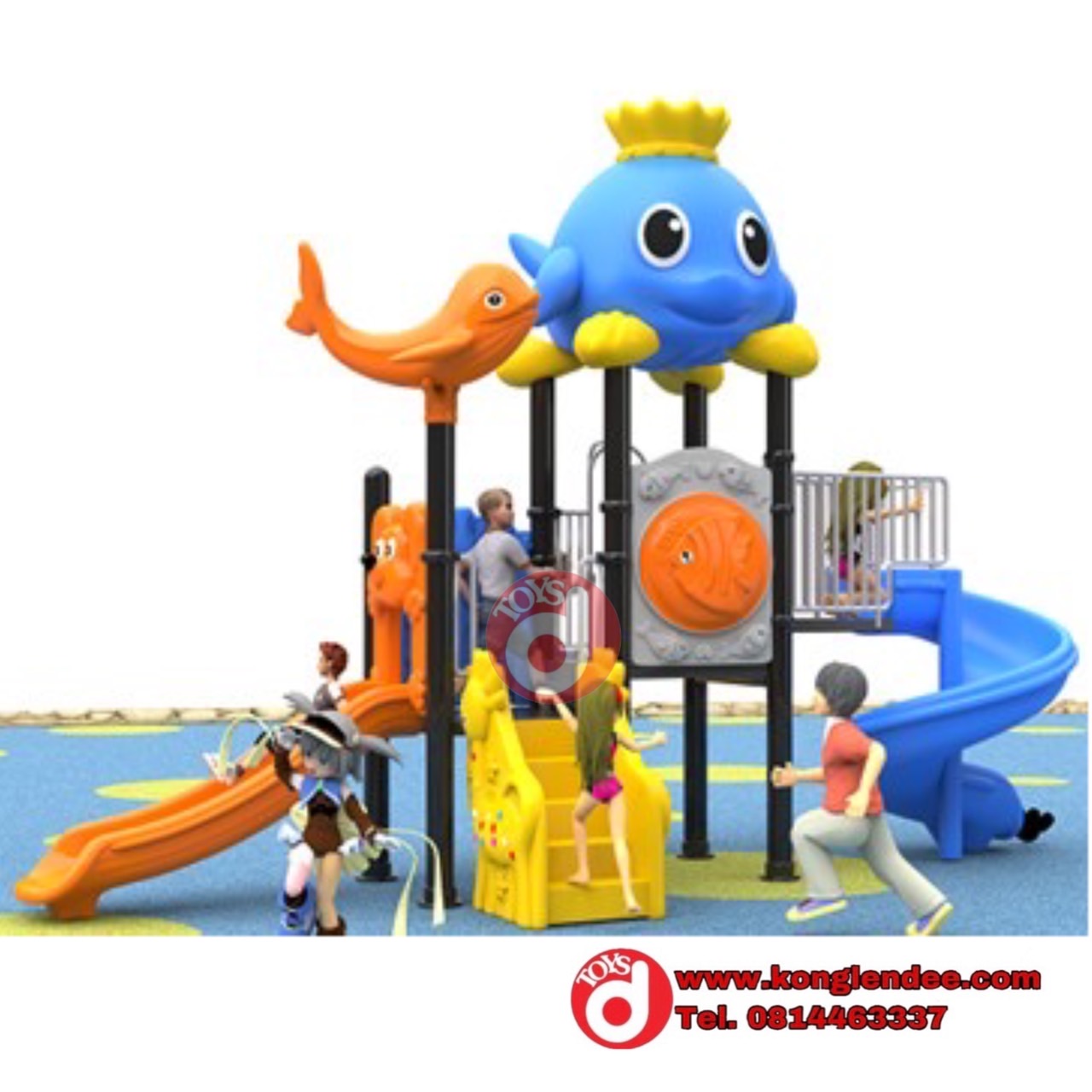 เครื่องเล่นสนาม ชุดปลาโลมาเพื่อนแมวน้ำ