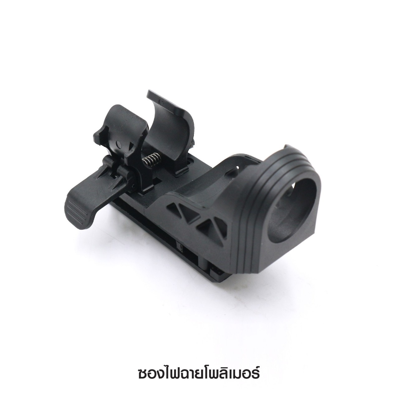 New.ซองไฟฉายโพลิเมอร์ ( Flashlight holster ) 💫 ผลิตจาก Polymer เกรดคุณภาพ 💫 ใช้สำหรับไฟฉาย ที่ขนาดแกนกลาง Dia 2.5 - 3 cm. 💫 ขนาดหัวไฟฉาย ใหญ่ไม่เกิน 3.4 cm. 💫 ตัวล็อคเข็มขัดแบบ Teklok ใช้กับเข็มขัดกว้างขนาด 1.2 - 2.5 นิ้ว (