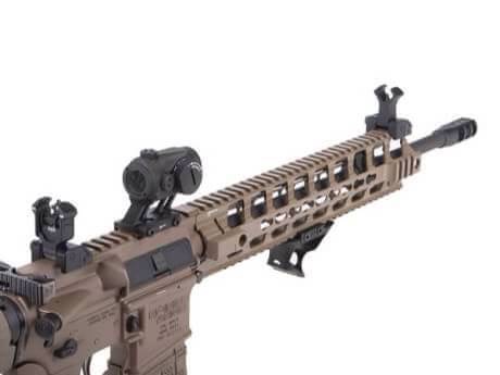 New.ชุดหน้า Fortis REV Cmmg.22 12นิ้ว - งาน CNC น้ำหนักเบาเพียง 25กรัม - ใช้ติดตั้งกับแกน Delta Ring ได้เลย (ดูตามรูป) - มีช่องสำหรับอุปกรณ์ Keymod - มีราง20mm มาตรฐาน - มีช่องหูกวิน 4 ช่อง - มีสีดำ/ทราย ราคาพิเศษ