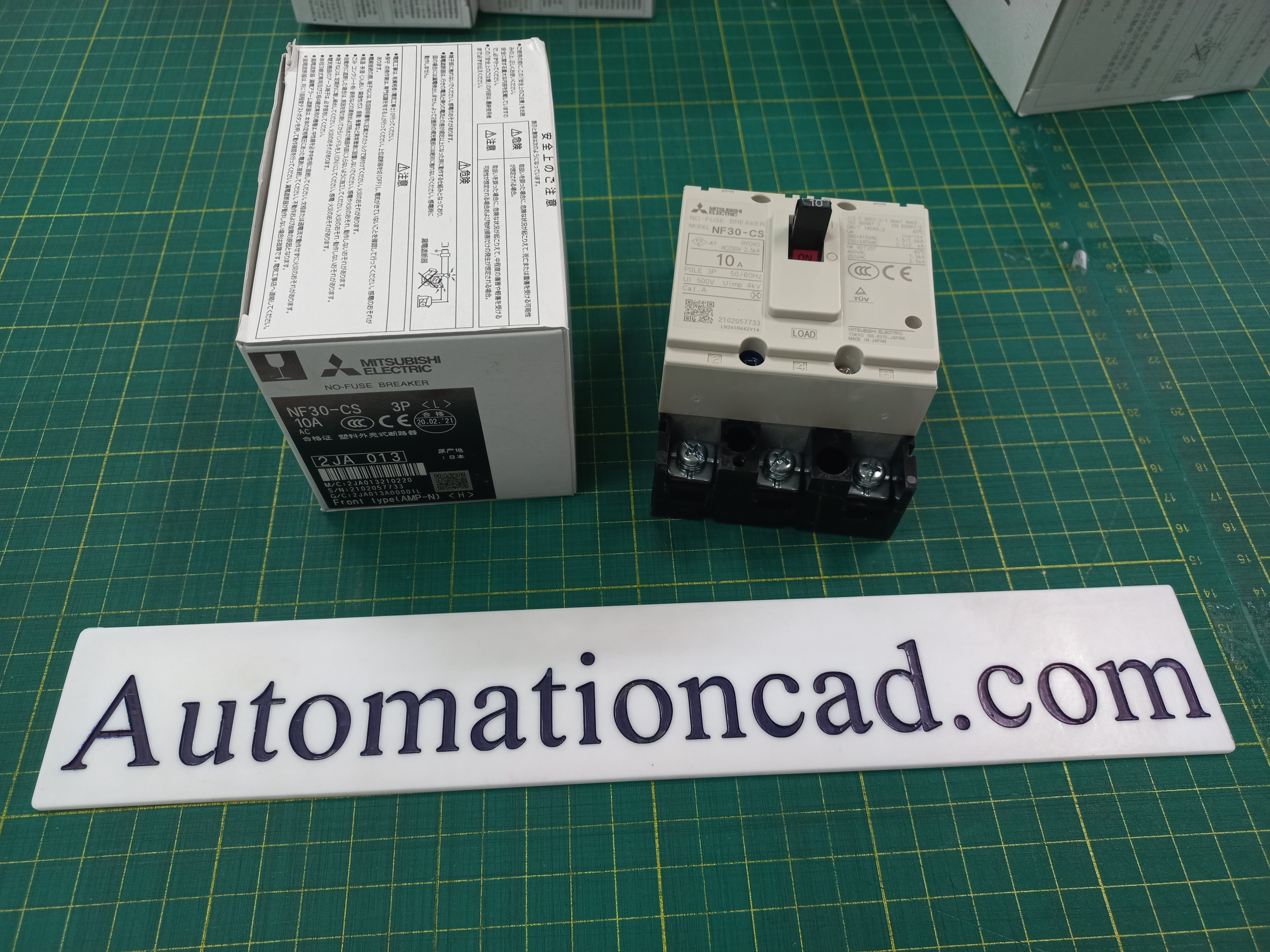 เบรกเกอร์ NF30-CS 3P 10A มิตซูบิชิ MITSUBISHI 10A 3POLE NF30 CS NF30CS